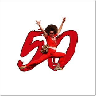 50 years old I like to stretch. Sally Omalley Posters and Art